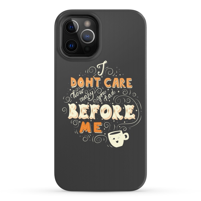 iPhone 12 Pro StrongFit Coffee typography funny design by Jelena Obradovic
