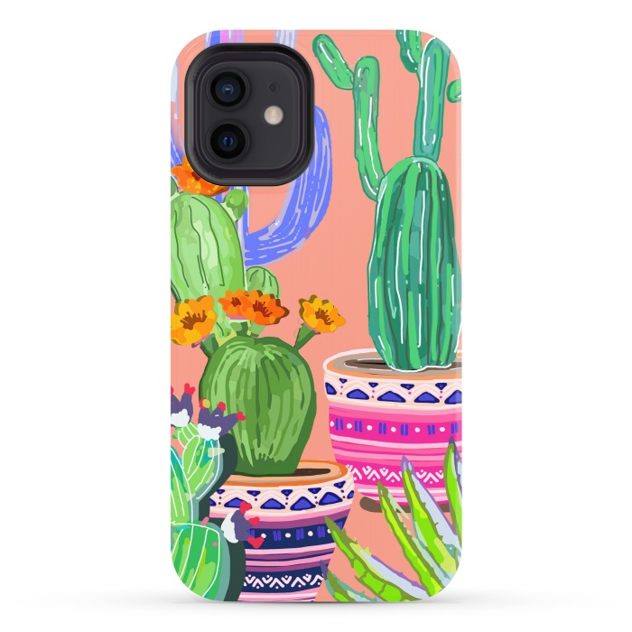iPhone 12 StrongFit Cactus wonderland by MUKTA LATA BARUA