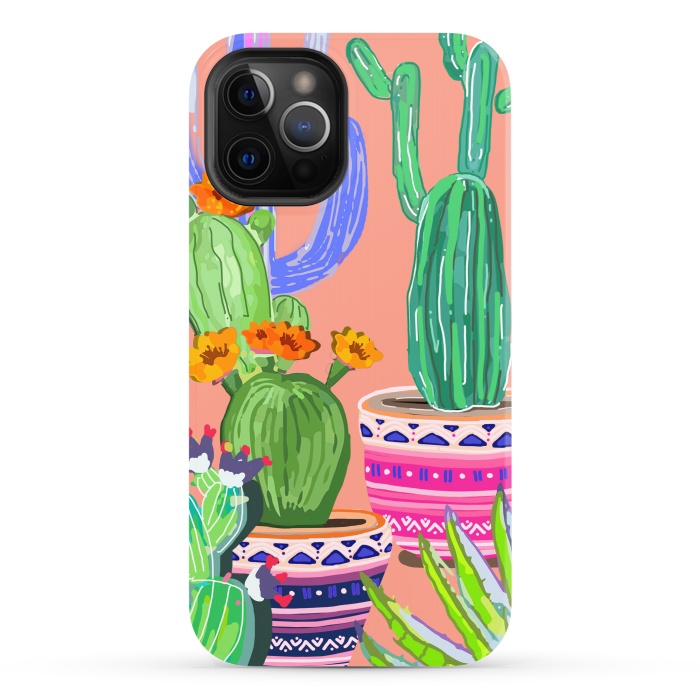 iPhone 12 Pro StrongFit Cactus wonderland by MUKTA LATA BARUA