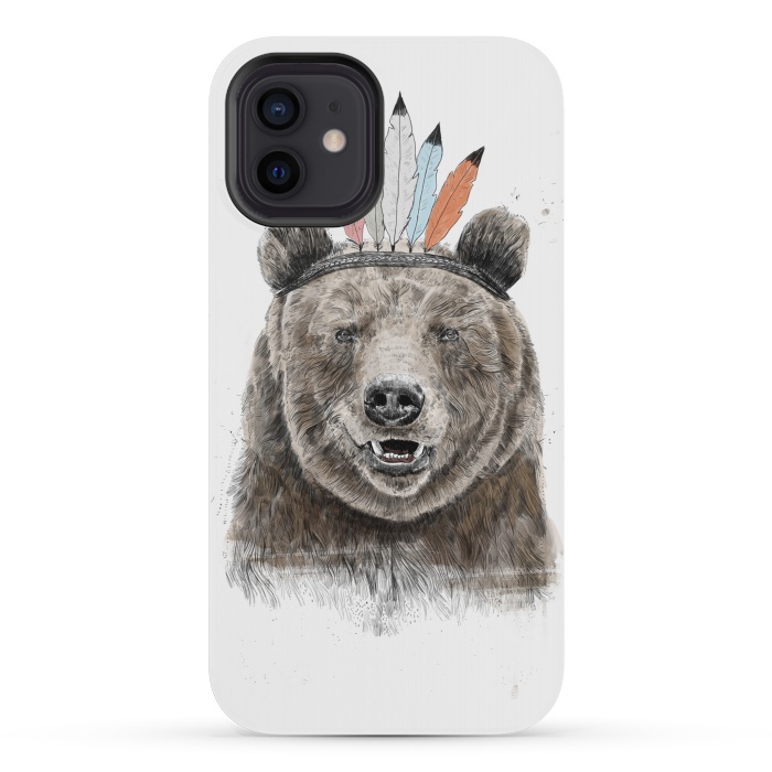 iPhone 12 mini StrongFit Festival bear by Balazs Solti