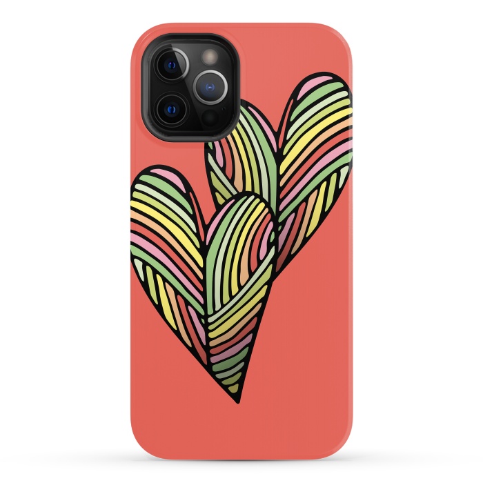 iPhone 12 Pro Max StrongFit Two Hearts by Majoih