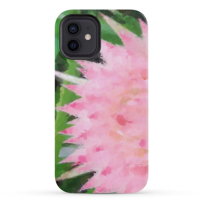 iPhone 12 mini StrongFit Pink Explosion by Majoih