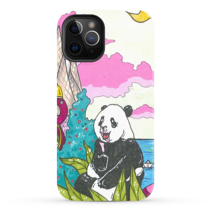 iPhone 12 Pro StrongFit sugar panda by Varo Lojo