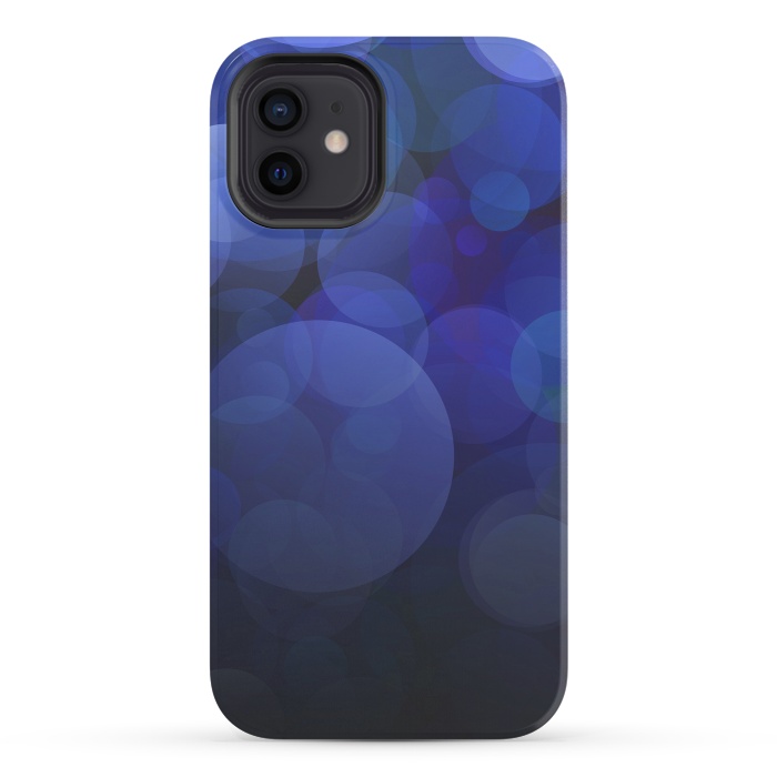 iPhone 12 StrongFit Magical Blue Bokeh Lights by Andrea Haase