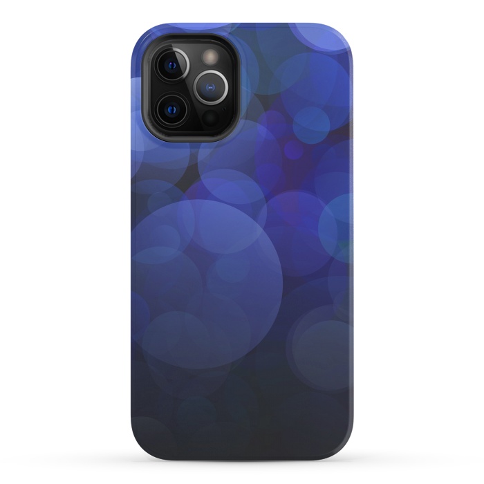 iPhone 12 Pro StrongFit Magical Blue Bokeh Lights by Andrea Haase