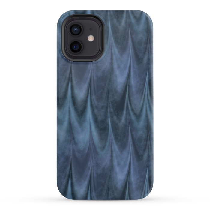 iPhone 12 mini StrongFit Blue Wbstract Waves by Andrea Haase