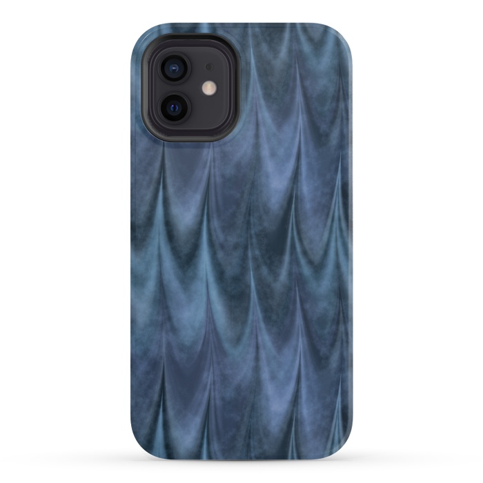 iPhone 12 StrongFit Blue Wbstract Waves by Andrea Haase