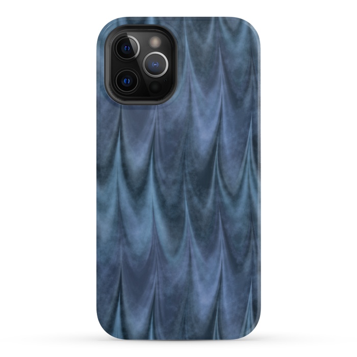 iPhone 12 Pro StrongFit Blue Wbstract Waves by Andrea Haase