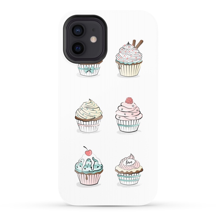 iPhone 12 StrongFit Sweet Cupcakes by Martina