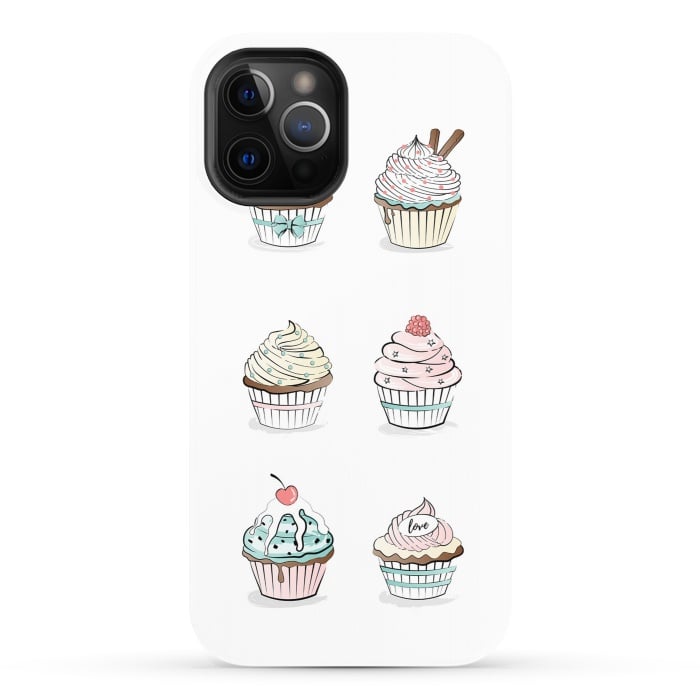 iPhone 12 Pro StrongFit Sweet Cupcakes by Martina