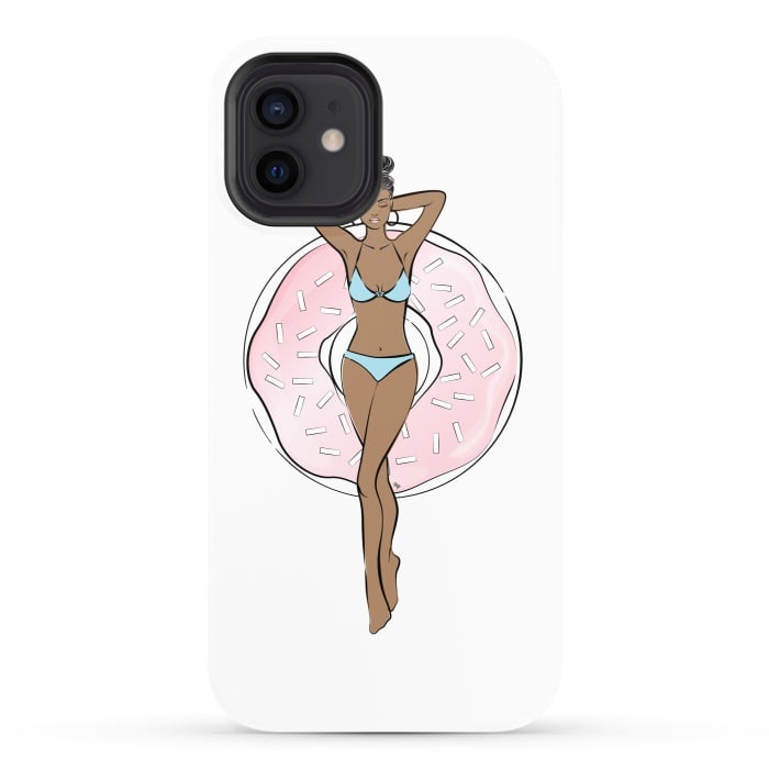 iPhone 12 StrongFit Summer time relax Dark skin by Martina