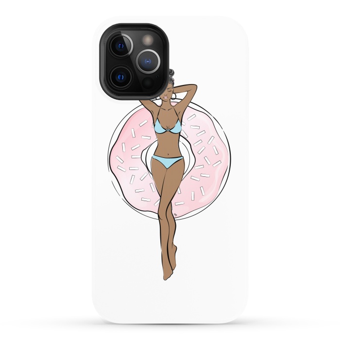 iPhone 12 Pro StrongFit Summer time relax Dark skin by Martina