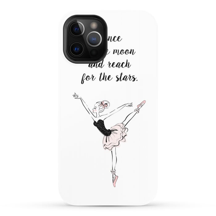 iPhone 12 Pro StrongFit Little Ballerina Dance Quote by Martina