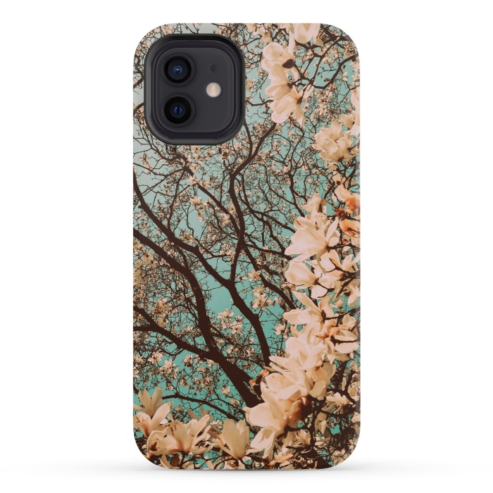 iPhone 12 mini StrongFit Spring Time Cherry Blossoms by Gringoface Designs