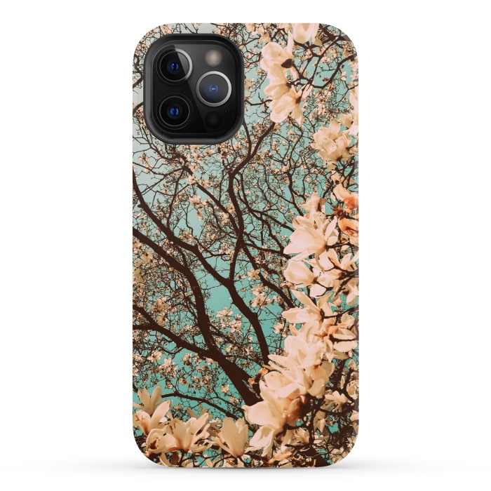 iPhone 12 Pro StrongFit Spring Time Cherry Blossoms by Gringoface Designs