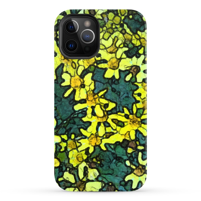 iPhone 12 Pro StrongFit Yellow Daisies by Majoih