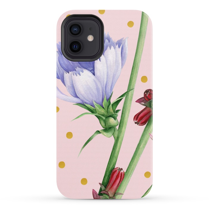 iPhone 12 StrongFit Purple Chicory by Creativeaxle