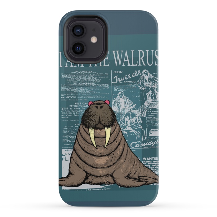 iPhone 12 mini StrongFit I am the walrus by Mangulica