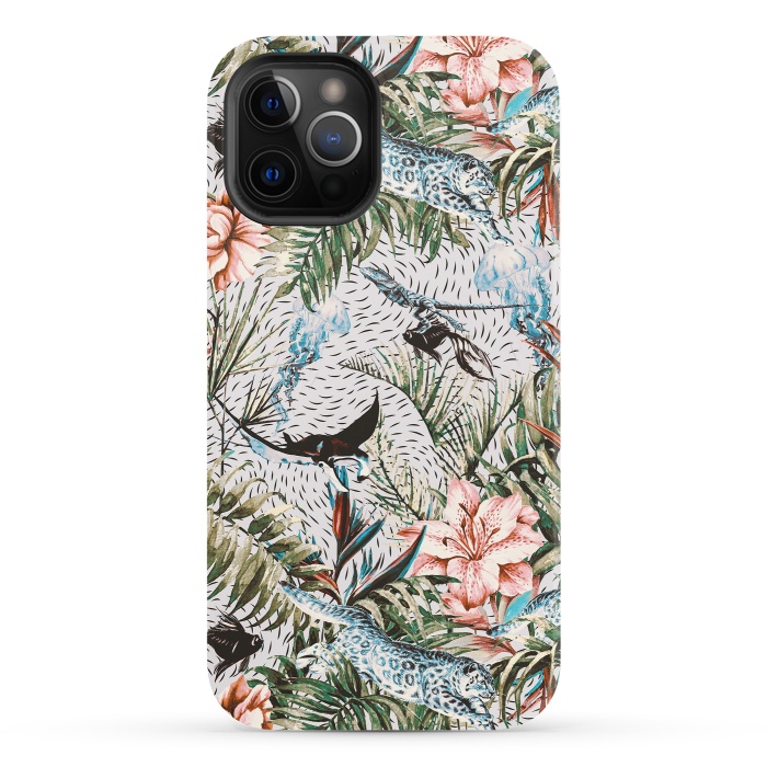 iPhone 12 Pro StrongFit Paradisiacal flora and fauna  by Mmartabc