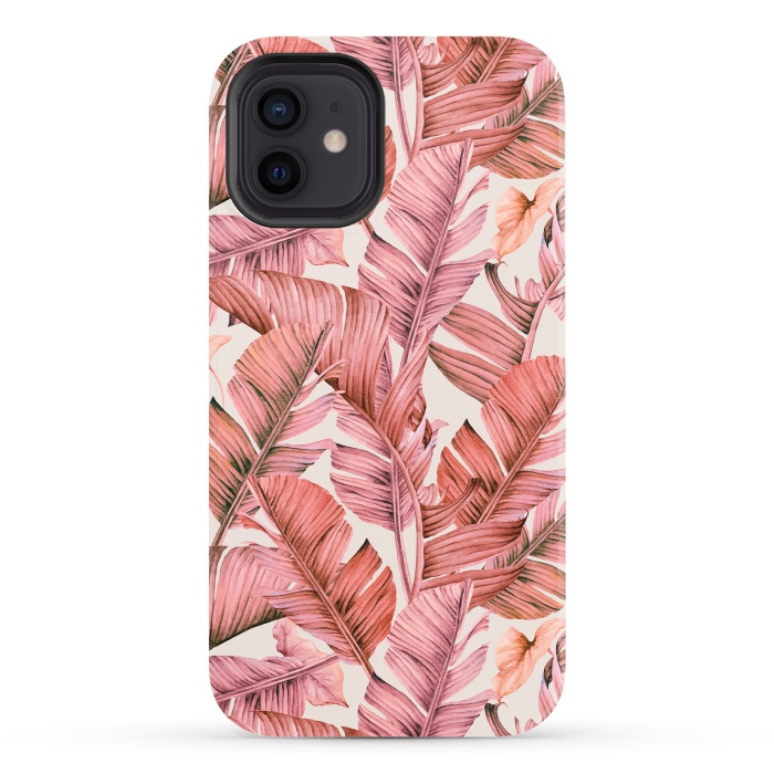iPhone 12 StrongFit Jungle paradise pink by Mmartabc