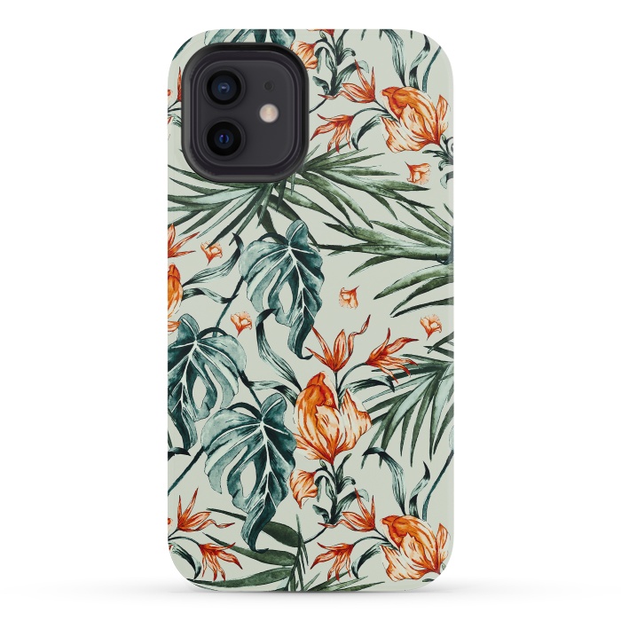 iPhone 12 mini StrongFit Exotic flower nature-07 by Mmartabc