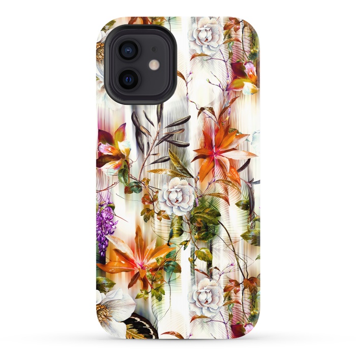 iPhone 12 StrongFit Abstract Motion Blur Floral Botanical by Mmartabc