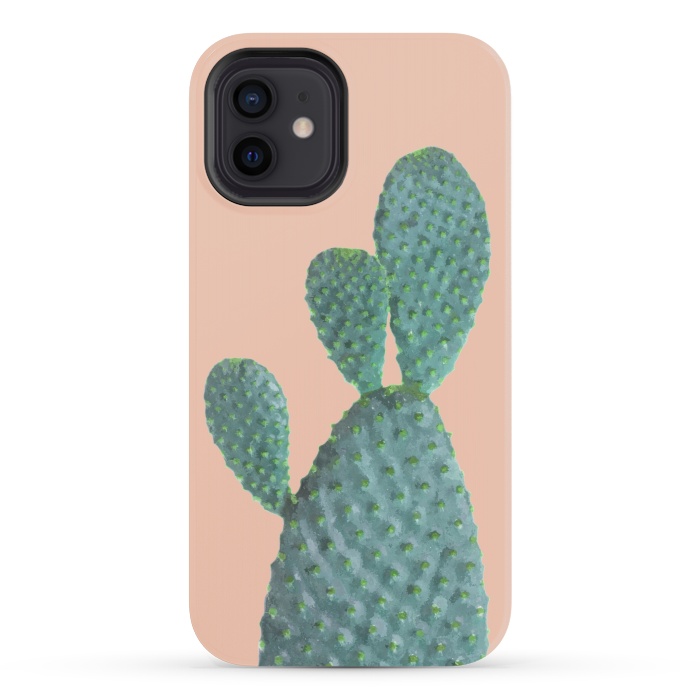 iPhone 12 mini StrongFit Cactus Watercolor by Alemi