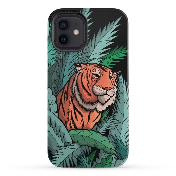 iPhone 12 mini StrongFit As the tiger emerged from the jungle by Steve Wade (Swade)