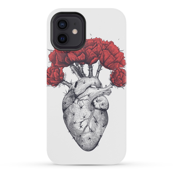 iPhone 12 mini StrongFit Cactus heart by kodamorkovkart