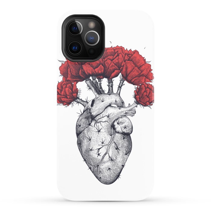iPhone 12 Pro StrongFit Cactus heart by kodamorkovkart