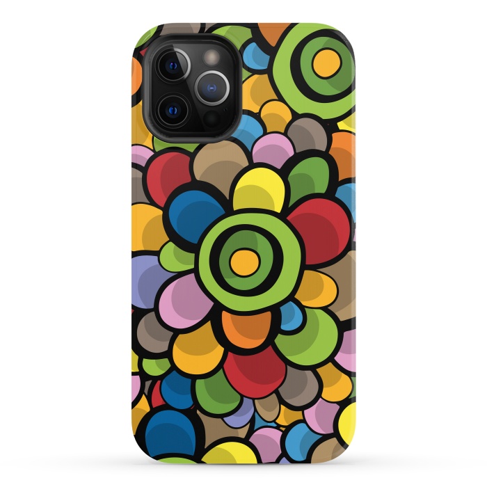 iPhone 12 Pro StrongFit Spring Bubble Flower by Majoih
