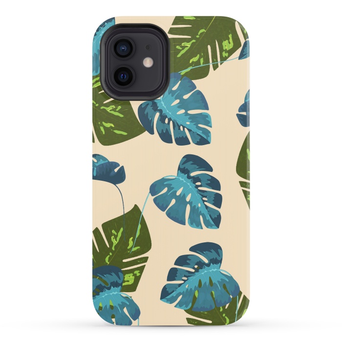 iPhone 12 StrongFit Monstera Abstract by Creativeaxle