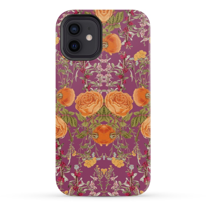 iPhone 12 mini StrongFit Vibrant Botanic by Zala Farah