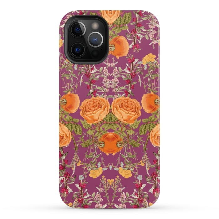 iPhone 12 Pro StrongFit Vibrant Botanic by Zala Farah
