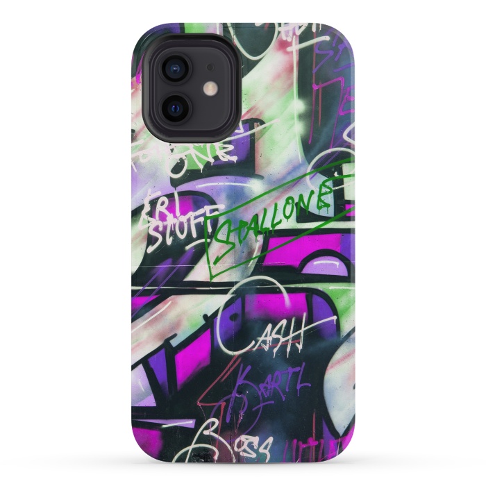 iPhone 12 mini StrongFit Colorful Graffiti by Andrea Haase