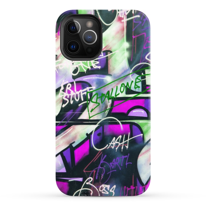 iPhone 12 Pro StrongFit Colorful Graffiti by Andrea Haase