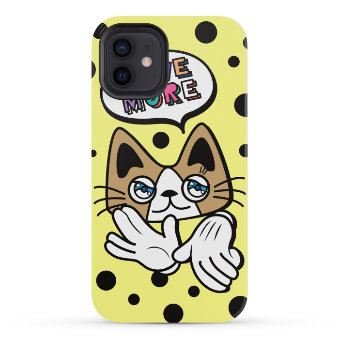 iPhone 12 mini StrongFit CUTIE CAT by Michael Cheung