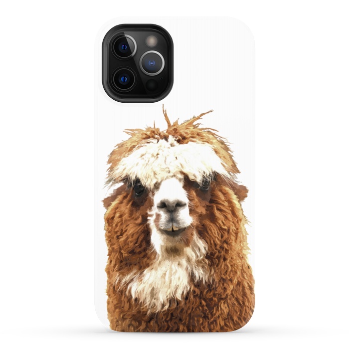 iPhone 12 Pro StrongFit Alpaca Portrait by Alemi