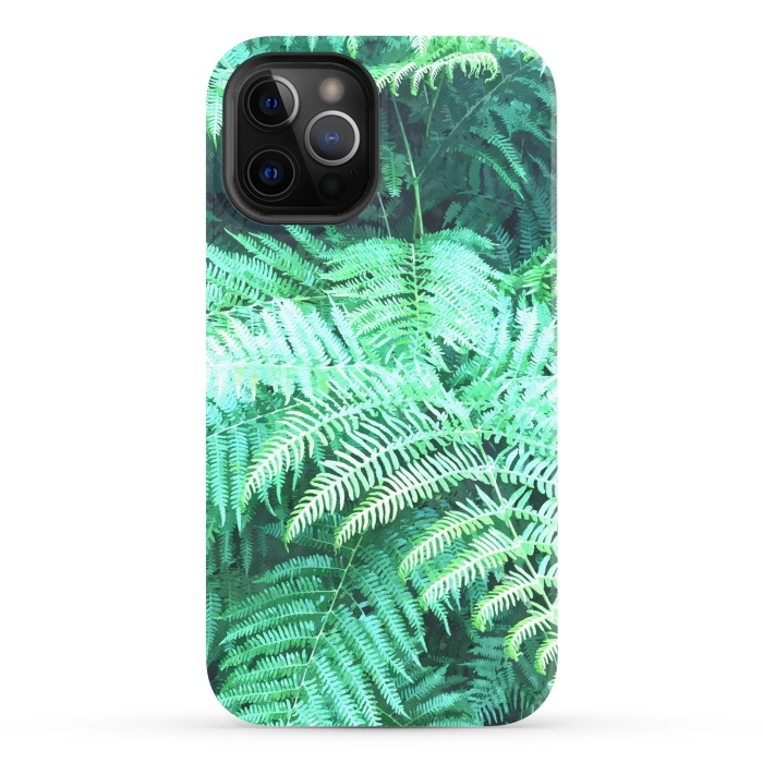 iPhone 12 Pro StrongFit Fern Tropical Leaves by Alemi