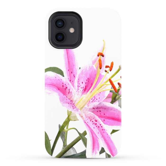iPhone 12 StrongFit Pink Lily by Alemi