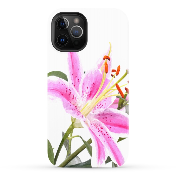 iPhone 12 Pro StrongFit Pink Lily by Alemi