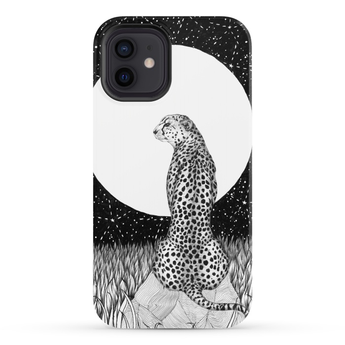 iPhone 12 StrongFit Cheetah Moon by ECMazur 