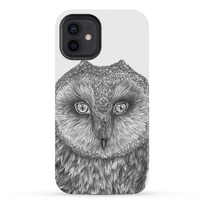 iPhone 12 mini StrongFit Little Barn Owl by ECMazur 
