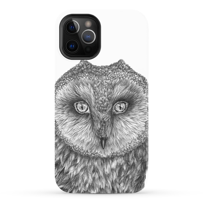 iPhone 12 Pro StrongFit Little Barn Owl by ECMazur 