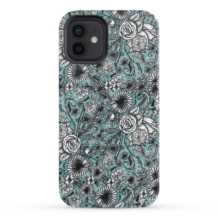 iPhone 12 StrongFit Flowers by Camila