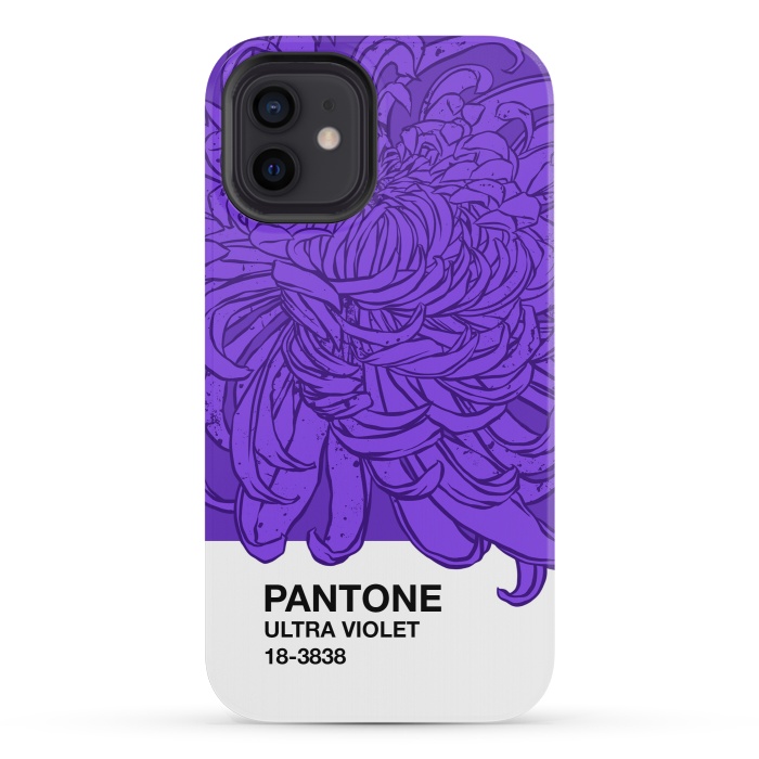 iPhone 12 mini StrongFit Pantone ultra violet  by Evgenia Chuvardina