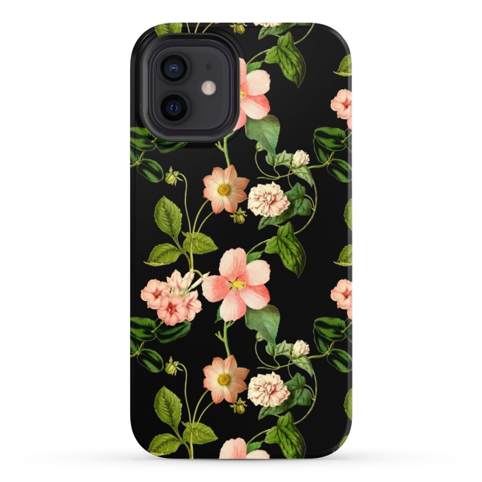 iPhone 12 StrongFit Beautiful vintage flowers by  Utart