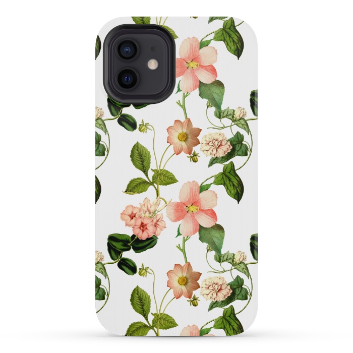 iPhone 12 mini StrongFit Lovely vintage flower pattern by  Utart