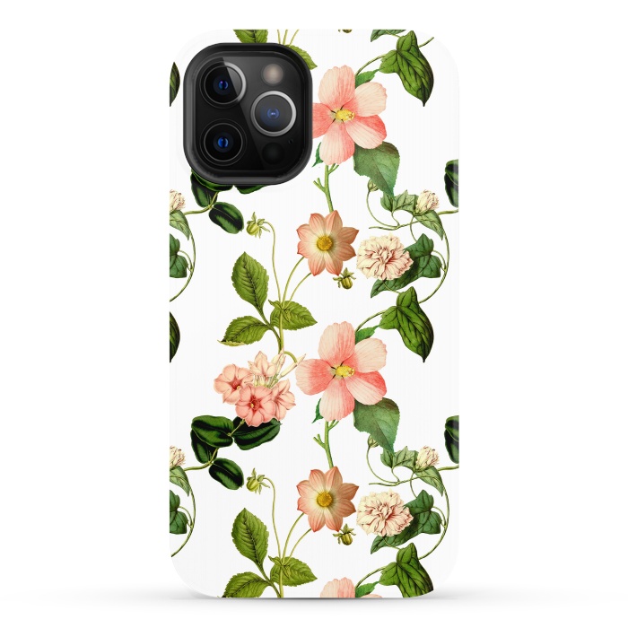iPhone 12 Pro StrongFit Lovely vintage flower pattern by  Utart