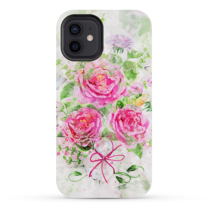 iPhone 12 mini StrongFit Camellias Bouquet by Creativeaxle